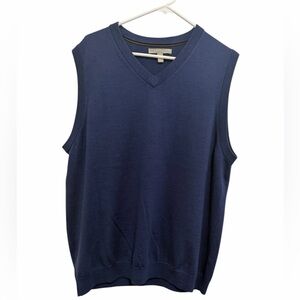 Nordstrom Blue V-Neck Sweater Vest